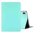 For Xiaomi Pad 5 Voltage Craft Texture TPU Horizontal Flip Protective Case with Holder(Mint Green) - 1