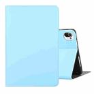 For Xiaomi Pad 5 Voltage Craft Texture TPU Horizontal Flip Protective Case with Holder(Sky Blue) - 1