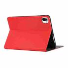 For Xiaomi Pad 5 Voltage Craft Texture TPU Horizontal Flip Protective Case with Holder(Red) - 4