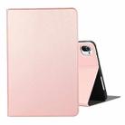 For Xiaomi Pad 5 Voltage Craft Texture TPU Horizontal Flip Protective Case with Holder(Rose Gold) - 1
