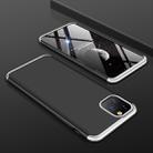 For iPhone 11 Pro GKK Three Stage Splicing Full Coverage PC Protective Case(Black Silver) - 1
