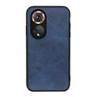 For Honor 50 Accurate Hole Two-color Calf Texture Shockproof Case(Blue) - 1