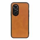 For Honor 50 SE Accurate Hole Two-color Calf Texture Shockproof Case(Brown) - 1