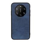 For Huawei Mate 40 RS Accurate Hole Two-color Calf Texture Shockproof Case(Blue) - 1