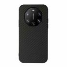 For Huawei Mate 40 RS Accurate Hole Carbon Fiber Texture Shockproof Case(Black) - 1