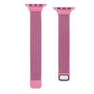 Small Waist Dual Section Milan Watch Band For Apple Watch Ultra 49mm / Series 8&7 45mm / SE 2&6&SE&5&4 44mm / 3&2&1 42mm(Rose Red) - 1