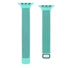 Small Waist Dual Section Milan Watch Band For Apple Watch Ultra 49mm / Series 8&7 45mm / SE 2&6&SE&5&4 44mm / 3&2&1 42mm(Soft Blue) - 1