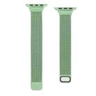 Small Waist Dual Section Milan Watch Band For Apple Watch Series 8&7 41mm / SE 2&6&SE&5&4 40mm / 3&2&1 38mm(Mint Green) - 1