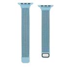 Small Waist Dual Section Milan Watch Band For Apple Watch Series 8&7 41mm / SE 2&6&SE&5&4 40mm / 3&2&1 38mm(Emerald Green) - 1