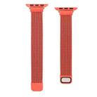 Small Waist Dual Section Milan Watch Band For Apple Watch Series 8&7 41mm / SE 2&6&SE&5&4 40mm / 3&2&1 38mm(Orange) - 1