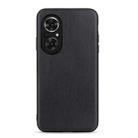 For Honor 50 SE Accurate Hole Sheep Texture Leather Shockproof Case(Black) - 1