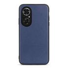 For Honor 50 SE Accurate Hole Sheep Texture Leather Shockproof Case(Blue) - 1