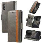 For Sony Xperia Ace II CaseNeo Business Splicing Dual Magnetic Buckle Horizontal Flip PU Leather Case with Holder & Card Slots & Wallet(Grey) - 1