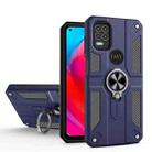 For Motorola Moto G Stylus 5G Carbon Fiber Pattern PC + TPU Protective Case with Ring Holder(Sapphire Blue) - 1