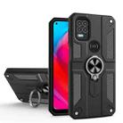 For Motorola Moto G Stylus 5G Carbon Fiber Pattern PC + TPU Protective Case with Ring Holder(Black) - 1