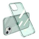 For iPhone 13 mini Shockproof TPU + Single-sided Glass Protective Case (Translucent Green) - 1