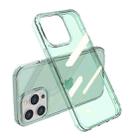 For iPhone 13 Pro Shockproof TPU + Single-sided Glass Protective Case (Translucent Green) - 1