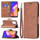 For OPPO A94 5G/F19 Pro+ 5G/Reno5 Z Retro Lambskin Texture Pure Color Horizontal Flip PU Leather Case with Holder & Card Slots & Wallet & Lanyard(Brown) - 1