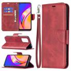 For OPPO A94 5G/F19 Pro+ 5G/Reno5 Z Retro Lambskin Texture Pure Color Horizontal Flip PU Leather Case with Holder & Card Slots & Wallet & Lanyard(Red) - 1