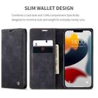For iPhone 13 Pro CaseMe-013 Multifunctional Retro Frosted Horizontal Flip Leather Case with Card Slot & Holder & Wallet (Black) - 3