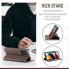 For iPhone 13 Pro CaseMe-013 Multifunctional Retro Frosted Horizontal Flip Leather Case with Card Slot & Holder & Wallet (Coffee) - 6