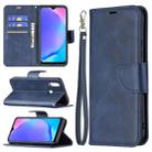 For vivo Y11 / Y15 / Y12 / Y17 Retro Lambskin Texture Pure Color Horizontal Flip PU Leather Case with Holder & Card Slots & Wallet & Lanyard(Blue) - 1