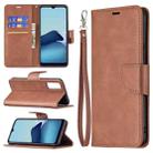 For vivo Y20 Retro Lambskin Texture Pure Color Horizontal Flip PU Leather Case with Holder & Card Slots & Wallet & Lanyard(Brown) - 1