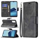 For vivo Y20 Retro Lambskin Texture Pure Color Horizontal Flip PU Leather Case with Holder & Card Slots & Wallet & Lanyard(Black) - 1