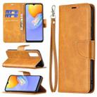 For vivo Y51 2020 / Y51a / Y51s Retro Lambskin Texture Pure Color Horizontal Flip PU Leather Case with Holder & Card Slots & Wallet & Lanyard(Yellow) - 1