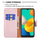 For Samsung Galaxy M32 Litchi Texture Pure Color Horizontal Flip Leather Case with Holder & Card Slots & Wallet & Lanyard(Rose Gold) - 4