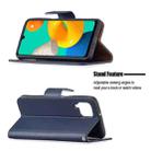 For Samsung Galaxy M32 Litchi Texture Pure Color Horizontal Flip Leather Case with Holder & Card Slots & Wallet & Lanyard(Dark Blue) - 3