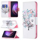 For vivo V21 Colored Drawing Pattern Horizontal Flip Leather Case with Holder & Card Slots & Wallet(Tree) - 1