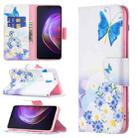 For vivo V21 Colored Drawing Pattern Horizontal Flip Leather Case with Holder & Card Slots & Wallet(Butterfly Love) - 1