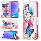 For vivo Y11 / Y15 / Y12 / Y17 Colored Drawing Pattern Horizontal Flip Leather Case with Holder & Card Slots & Wallet(Two Butterflies) - 1