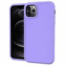 For iPhone 13 Pro Max Solid Color PC + Silicone Shockproof Skid-proof Dust-proof Case (Purple) - 1