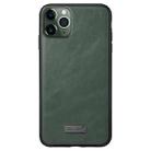 For iPhone 11 Pro SULADA Shockproof TPU + Handmade Leather Protective Case(Green) - 1