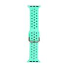 Silicone Watch Band For Apple Watch Ultra 49mm / Series 8&7 45mm / SE 2&6&SE&5&4 44mm / 3&2&1 42mm(Ice Blue) - 1