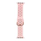 Silicone Watch Band For Apple Watch Ultra 49mm&Watch Ultra 2 49mm / Series 9&8&7 45mm / SE 3&SE 2&6&SE&5&4 44mm / 3&2&1 42mm(Pink) - 1
