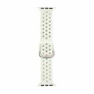 Silicone Watch Band For Apple Watch Ultra 49mm&Watch Ultra 2 49mm / Series 9&8&7 45mm / SE 3&SE 2&6&SE&5&4 44mm / 3&2&1 42mm(Light White) - 1