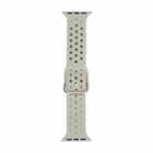 Silicone Watch Band For Apple Watch Ultra 49mm / Series 8&7 45mm / SE 2&6&SE&5&4 44mm / 3&2&1 42mm(Light Grey) - 1