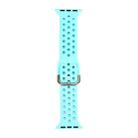 Silicone Watch Band For Apple Watch Ultra 49mm&Watch Ultra 2 49mm / Series 9&8&7 45mm / SE 3&SE 2&6&SE&5&4 44mm / 3&2&1 42mm(Sky Blue) - 1