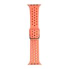 Silicone Watch Band For Apple Watch Ultra 49mm / Series 8&7 45mm / SE 2&6&SE&5&4 44mm / 3&2&1 42mm(Apricot) - 1