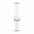 Silicone Watch Band For Apple Watch Series 8&7 41mm / SE 2&6&SE&5&4 40mm / 3&2&1 38mm(White) - 1