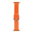 Silicone Watch Band For Apple Watch Series 8&7 41mm / SE 2&6&SE&5&4 40mm / 3&2&1 38mm(Orange) - 1