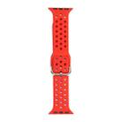 Silicone Watch Band For Apple Watch Series 8&7 41mm / SE 2&6&SE&5&4 40mm / 3&2&1 38mm(Red) - 1