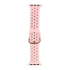 Silicone Watch Band For Apple Watch Series 8&7 41mm / SE 2&6&SE&5&4 40mm / 3&2&1 38mm(Pink) - 1