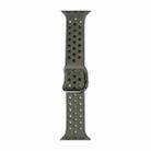 Silicone Watch Band For Apple Watch Series 9&8&7 41mm / SE 3&SE 2&6&SE&5&4 40mm / 3&2&1 38mm(Cocoa) - 1