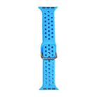 Silicone Watch Band For Apple Watch Series 8&7 41mm / SE 2&6&SE&5&4 40mm / 3&2&1 38mm(Blue) - 1