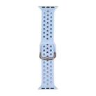 Silicone Watch Band For Apple Watch Series 8&7 41mm / SE 2&6&SE&5&4 40mm / 3&2&1 38mm(Light Purple) - 1