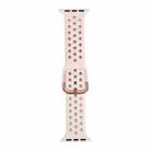 Silicone Watch Band For Apple Watch Series 9&8&7 41mm / SE 3&SE 2&6&SE&5&4 40mm / 3&2&1 38mm(Sand Pink) - 1